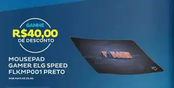 Mousepad Gamer Elg Speed Flkmp001 Preto