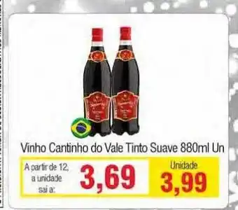 Spani Atacadista Vinho cantinho do vale tinto suave oferta