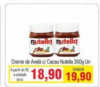 Spani Atacadista Creme de avelã c- cacau nutella oferta