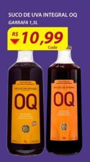 Assaí Atacadista Suco de Uva Integral OQ 1.5L oferta