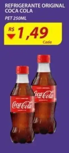 Refrigerante original Coca Cola 250ml