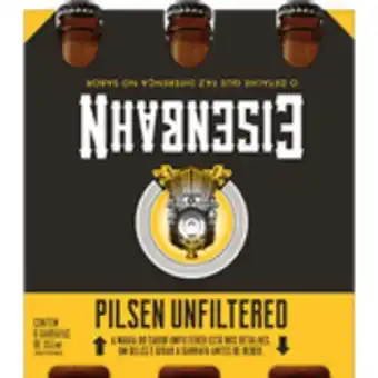 Sam's Club Cerveja pilsen eisenbahn unfiltered pack 6 garrafas 355ml cada oferta