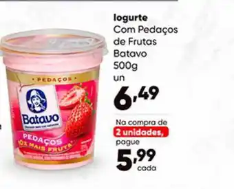 Zaffari Iogurte Com Pedaços De Frutas Batavo 500g oferta