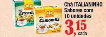Supermercados Unidos Chá Italianinho oferta