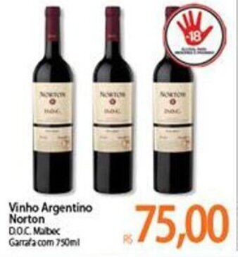 Vinho Argentino Norton 750ml