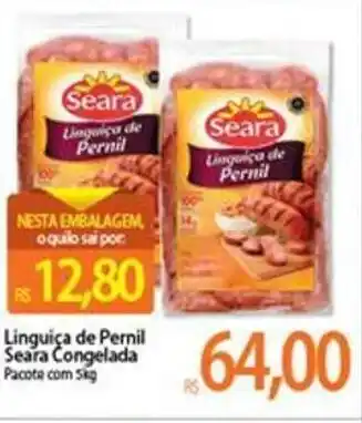 Atacadão Linguica de Pernil Seara Congelada pacote 5kg oferta