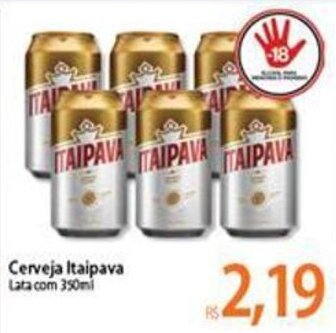Atacadão Cerveja Itaipava 350ml oferta