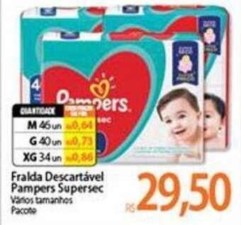 Fralda descartavel Pampers Supersec