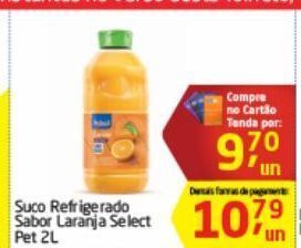 Tenda Atacado Suco refrigerado sabor laranja select 2l oferta