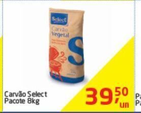 Tenda Atacado Carvão select pacote 8kg oferta