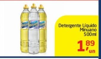 Tenda Atacado Detergente líquido minuano 500ml oferta