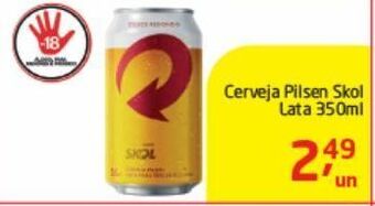 Tenda Atacado Cerveja pilsen skol lata 350ml oferta