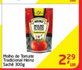 Tenda Atacado Molho de tomate tradicional heinz sachê 300g oferta