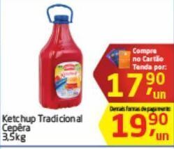 Tenda Atacado Ketchup tradicional cepêra 3,5kg oferta