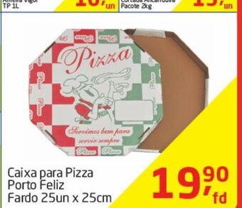 Caixa para pizza porto feliz fardo 25un x 25cm