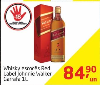 Tenda Atacado Whisky escocês johnnie walker red label 1l oferta