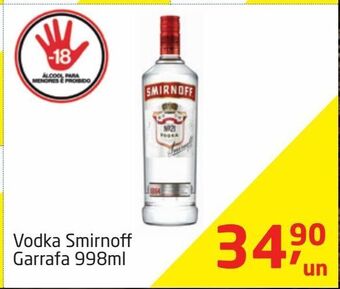 Tenda Atacado Vodka smirnoff 998ml oferta