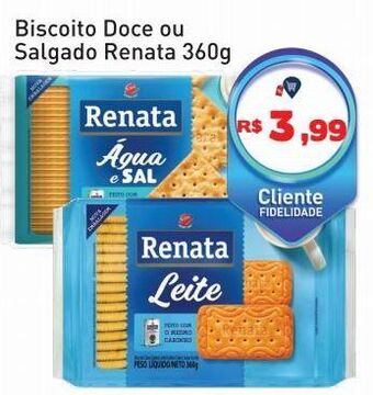 Tonin Superatacado Biscoito doce ou salgado renata 360g oferta