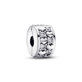 Pandora Charm clipe brilhante coracoes infinitos oferta