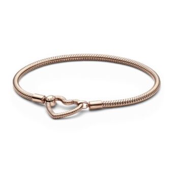 Pandora Bracelete rose fecho de coracao pandora moments oferta
