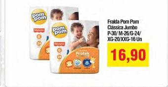 Fralda pom pom clássica jumbo