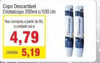 Spani Atacadista Copo descartável cristalcopo c- 100 oferta