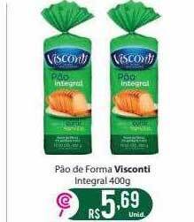 Comercial Esperança Pão de forma visconti integral oferta