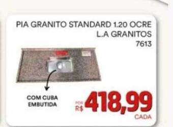 Pia granito standard 1.20 ocre l.a granitos