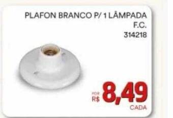 Conibase Plafon branco p- 1 lâmpada oferta