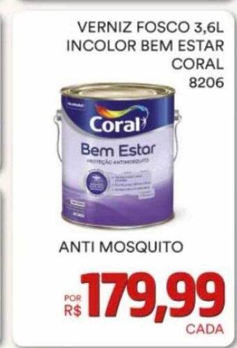 Conibase Verniz fosco incolor bem estar coral oferta