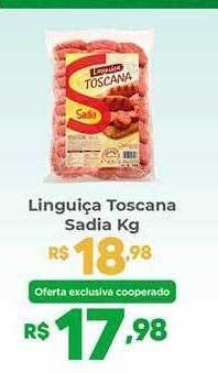Coocerqui Linguiça toscana sadia kg oferta