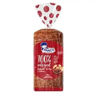 X Supermercados Pão de forma integral castanha e linhaça panco 380g oferta