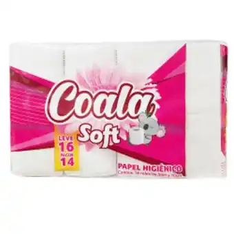 Papel higiênico soft coala 30m leve 16 pague 14 unidades