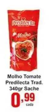 Rossi Supermercado Molho Tomate Predilecta Trad. 340g Sache oferta