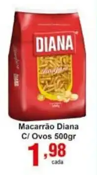 Rossi Supermercado Macarrao Diana C/ Ovos 500g oferta