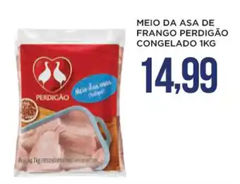 Apoio Mineiro Meio Da Asa de Frango Perdigao Congelado 1kg oferta