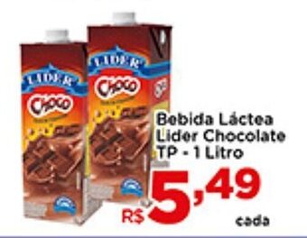 Shibata Supermercados Bebida Lactea lider Chocolate tp 1L oferta