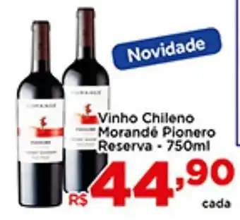 Shibata Supermercados Vinho Chileno Morande Pionero Reserva 750ml oferta