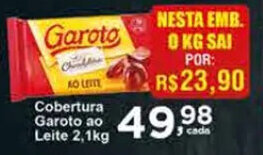 Cobertura Garoto ao Leite 2, 1kg
