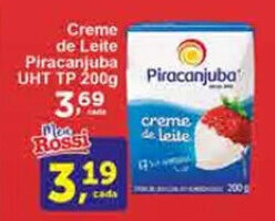 Rossi Supermercado Creme de Leite Piracanjuba Uht tp 200g oferta