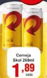 Rossi Supermercado Cerveja Skol Lata 269ml oferta