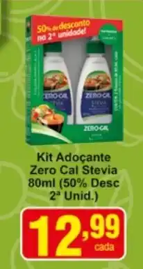 Rossi Supermercado Kit Adocante Zero Cal Stevia 80ml oferta