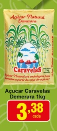 Acucar Caravelas Demerara 1kg