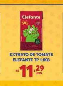Atacadão Centro Sul Extrato de tomate elefante tp oferta