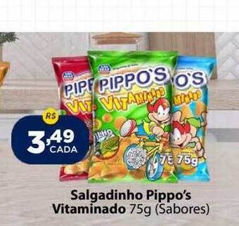 Super Show Salgadinho pippo's vitaminado sabores oferta