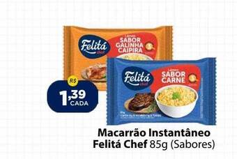 Super Show Macarrão instantâneo felitá chef oferta