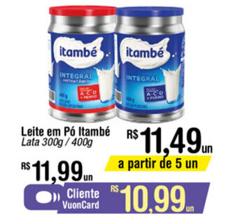 Fort Atacadista Leite em po Itambe 300g/400g oferta