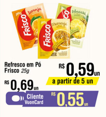 Fort Atacadista Refresco em po Frisco 25g oferta