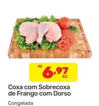 Supermercados Condor Coxa com Sobrecoxa de Frango com Dorso oferta