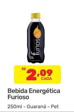 Bebida Energetica Furioso 250ml